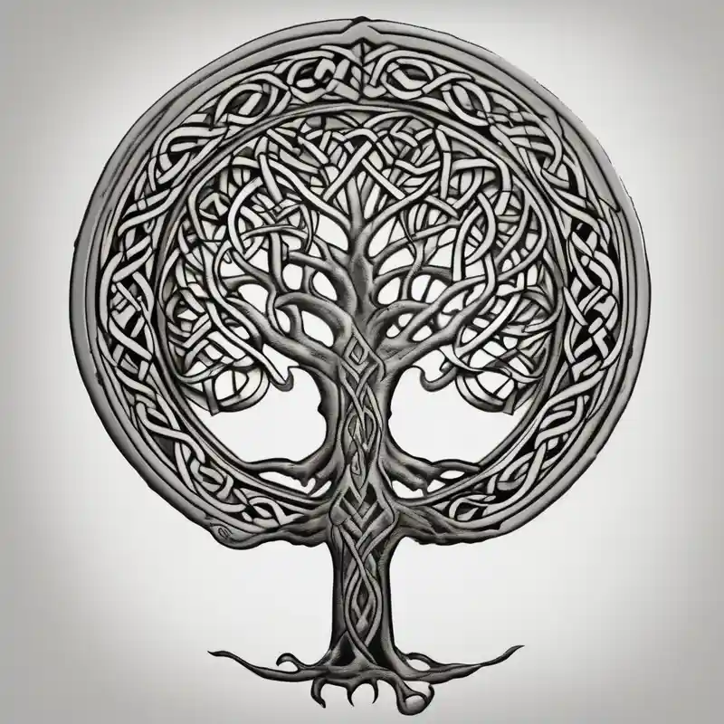 realistic style Ideas de tatuajes irlandeses en 2025 about Irish shoulder tattoo and that is non-religious and has a Celtic tree hello kitty tattoo